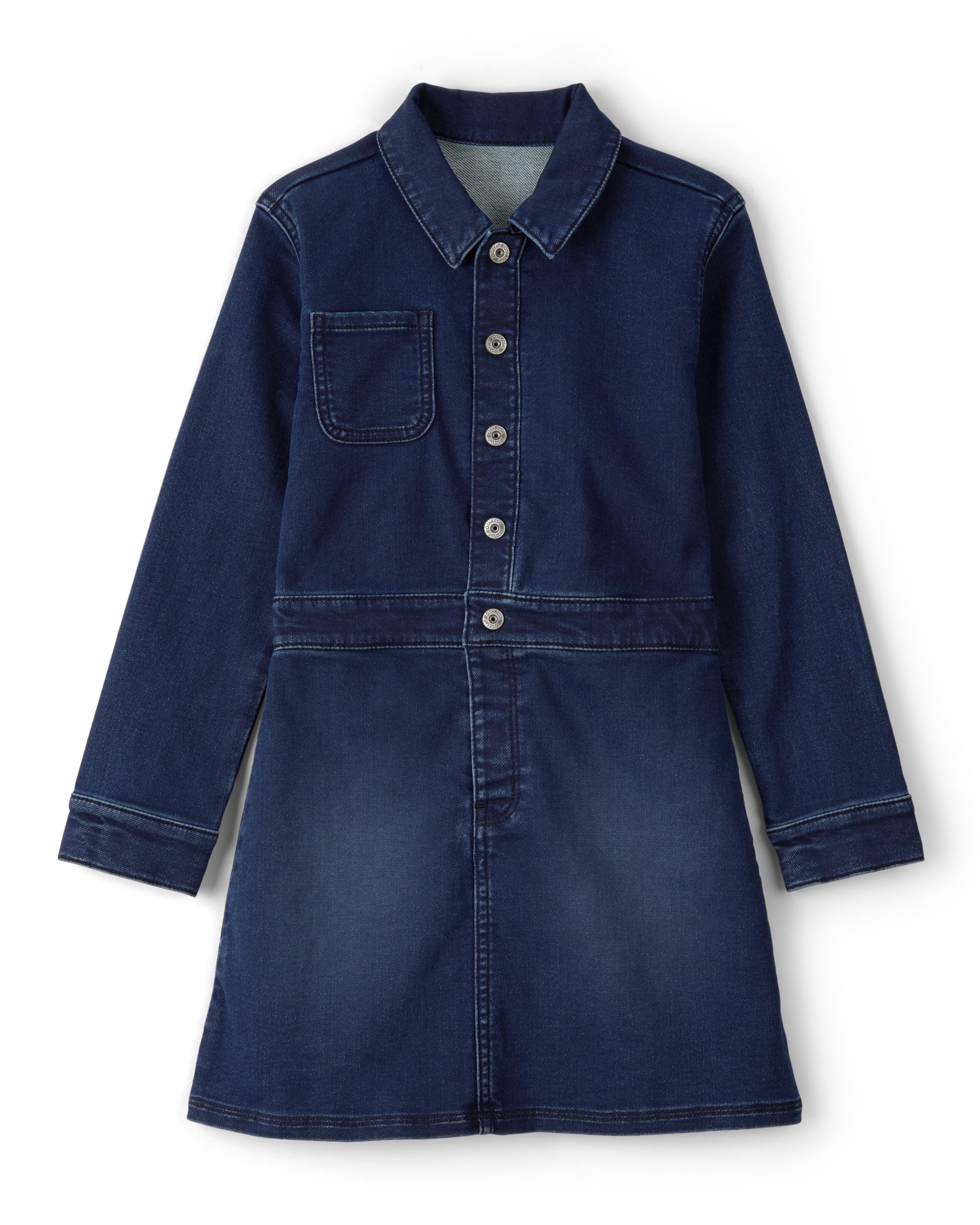 OshKosh Girl Dress, Dark Wash Denim, 4