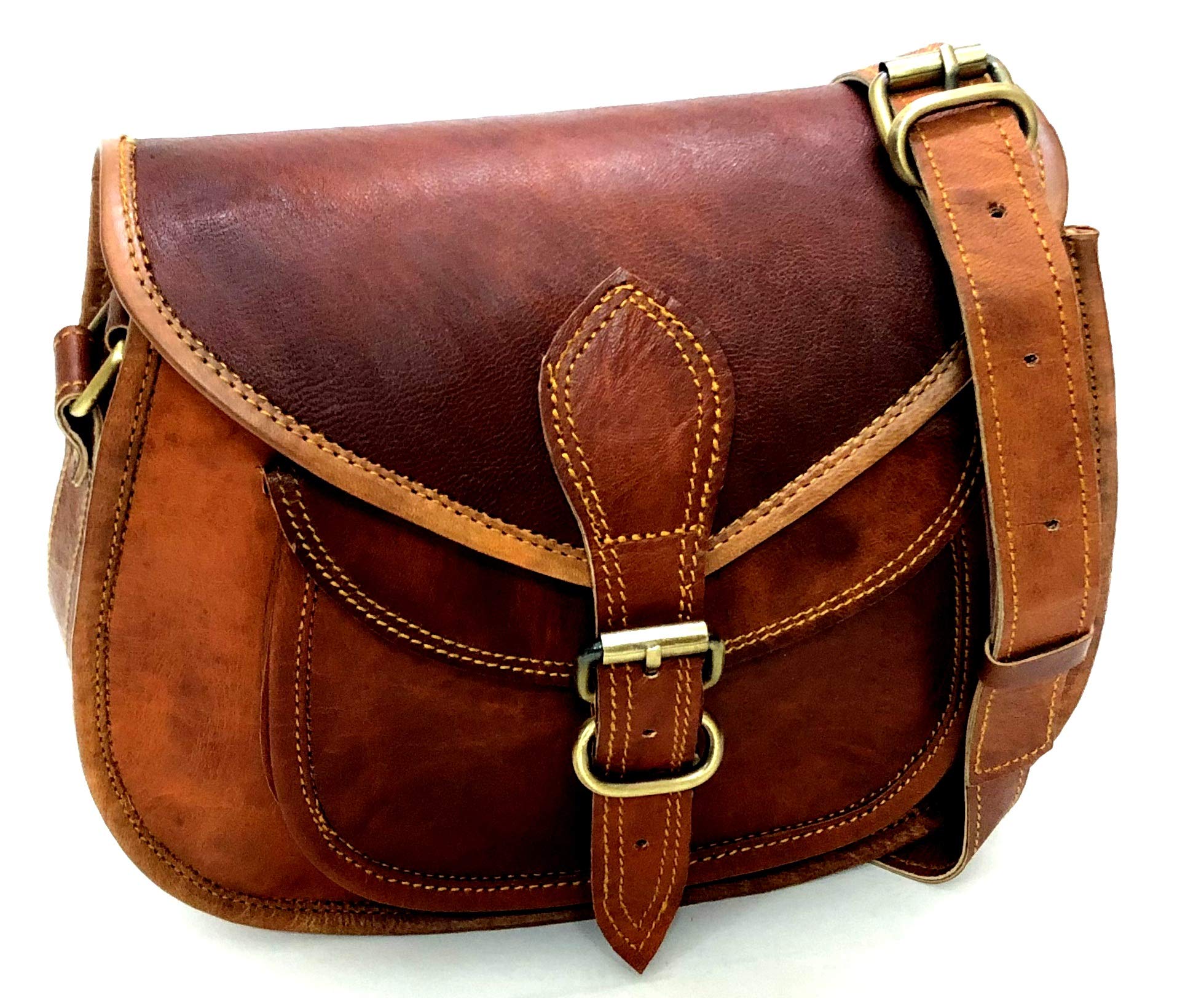 Women Leather Crossbody Shoulder Bag Satchel ladies Purse Genuine Multi