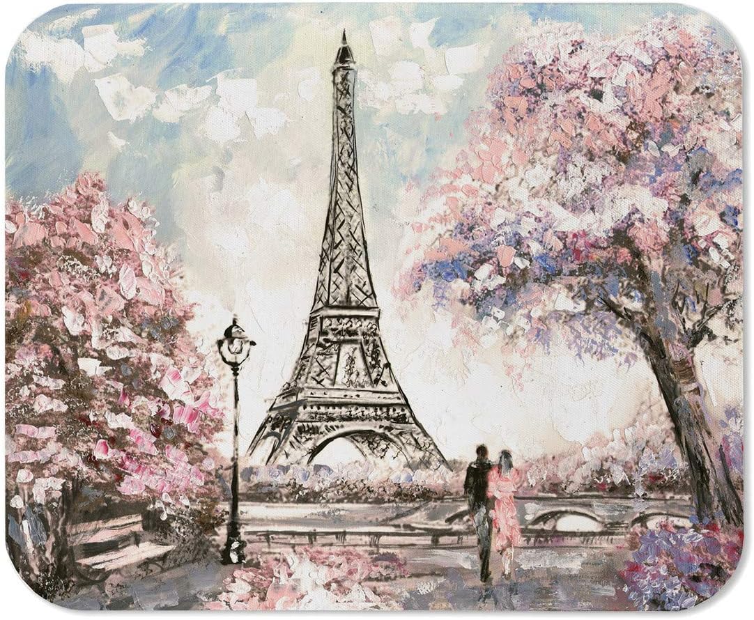 Yeuss Eiffel Tower Mouse mat pad Rectangular Non-Slip Mousepad
