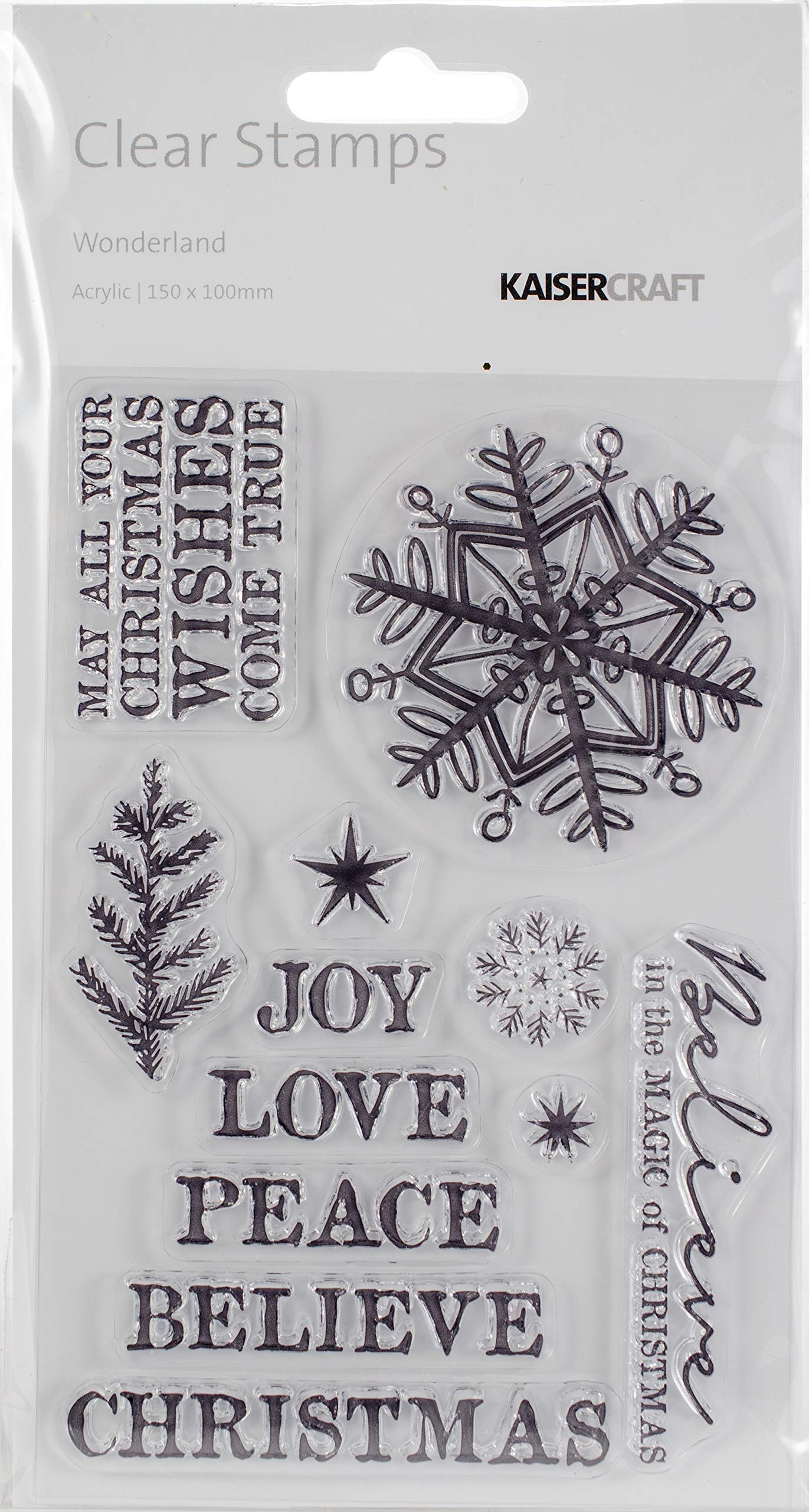 KAISERCRAFT PTY LTD (3PL) Wonderland CLR Stamp 6X4, One Size