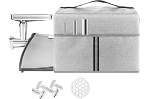 Kingshion Heavy Duty Meat Grinder Dust Cover, Sausage Stuffer Maker, Food Grinder - Light Gray