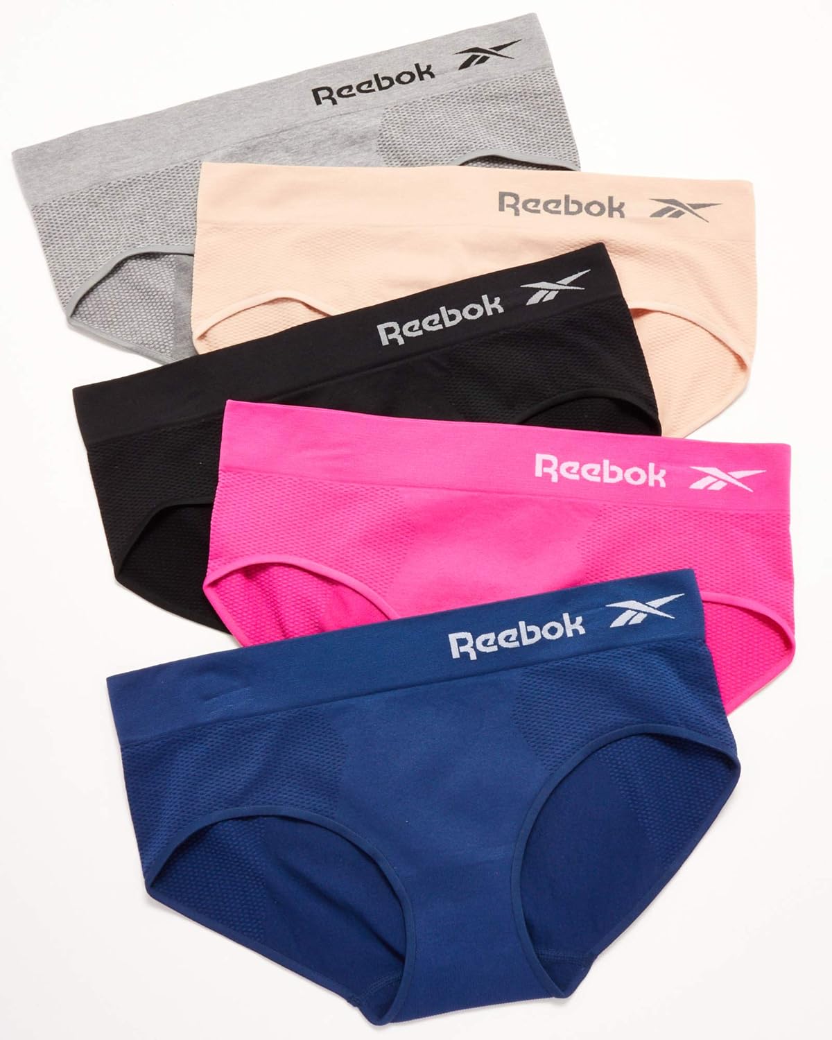 Reebok Womens Seamless Hipster Panties 5-Pack: Clothing