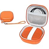 Bright Orange Protective Case for Bose SoundLink Micro Bluetooth Speaker, Best Color and Shape Matching, Featured Secure and Easy Pulling Out Strap Design, Mesh Pocket for Cable and accessorie