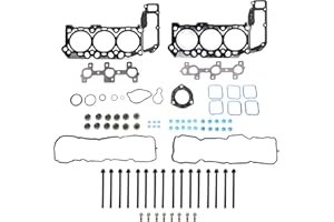 JAVOUKA 3.7 Engine Cylinder Head Gasket Set Head Bolt fits for Jeep Commander/Liberty/Grand Cherokee, fits for Dodge Nitro/Dakota/Durango/Ram 1500, for Mitsubishi Raider 3.7L 226CID V6 SOHC 2005-2012