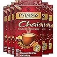 Twinings Chai Black Tea Individually Wrapped Bags, 25 Count (Pack of 6), Sweet, Savoury Spices, Caffeinated, Enjoy Hot or Iced | Packaging May Vary