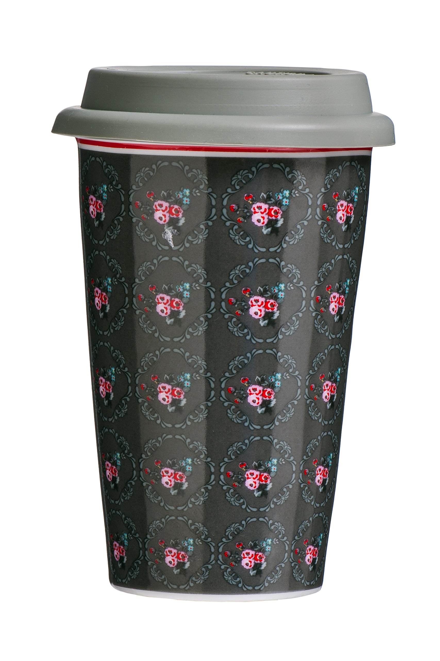 Premier Housewares Pippa Ditsy Travel Mug, Multi-Colour