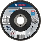 Bosch 1x PRO Metal X571 Flap Disc 125 mm 60 Grit Angled for Small Grinders