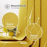 Deconovo Eyelet Room Darkening Curtains Silver Wave Foil 66x72 Two Panels view 3