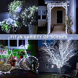 JMEXSUSS White Solar String Lights Outdoor