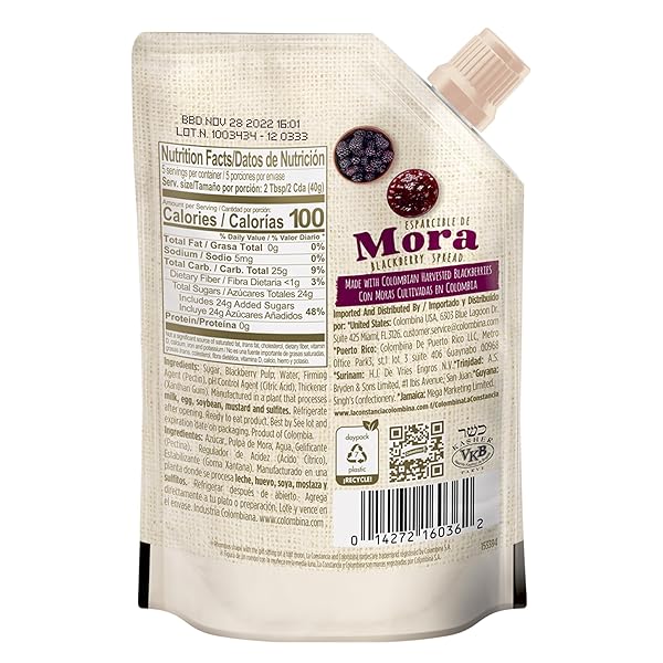 LA CONSTANCIA BLACKBERRY SPREAD AND FRUIT JAM, 7 OZ (PACK OF 1)