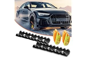 VKU Tire Traction Straps Metal Gripper Traction Device for Anti Skid Emergency Tire Straps to Get Unstuck from Snow, Mud, Ice & Sand, fit for Cars & Small SUVs ATV UTV etc (Car/Small SUV-38 INCH)