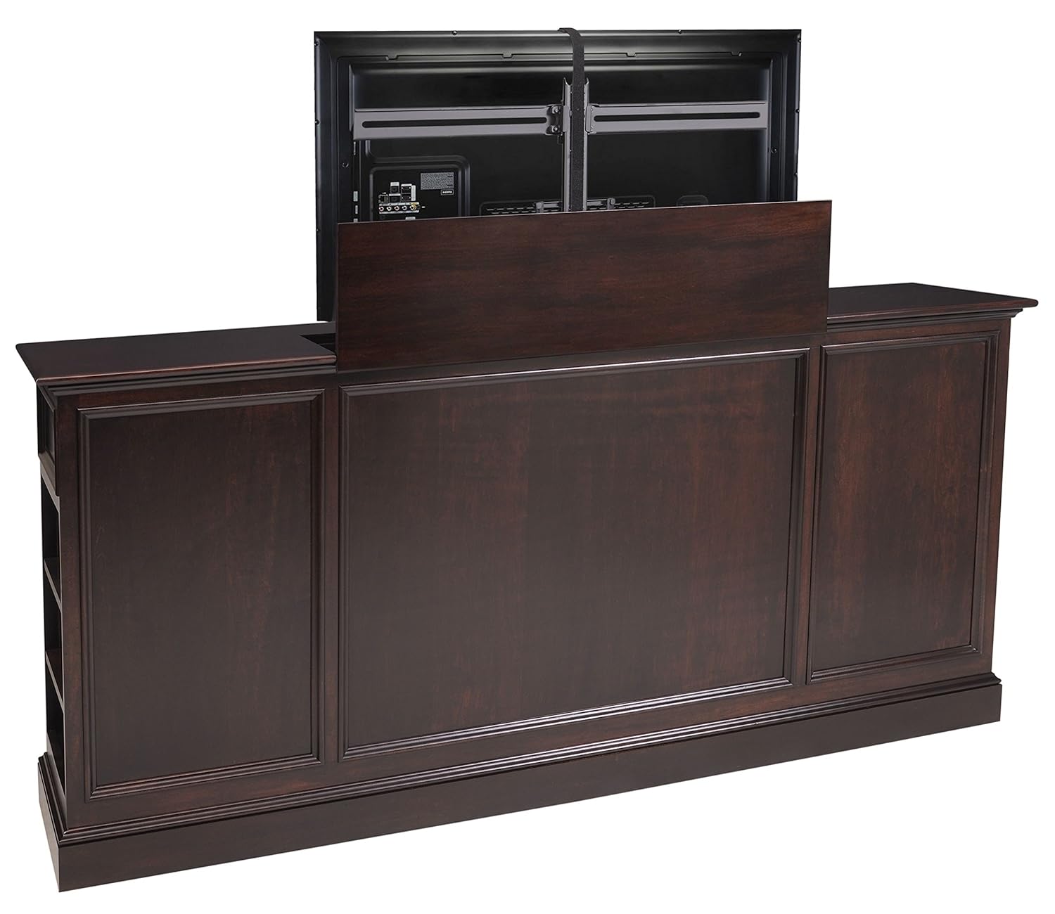 Amazon Com Tvliftcabinet Suite Espresso Tv Cabinet Brown