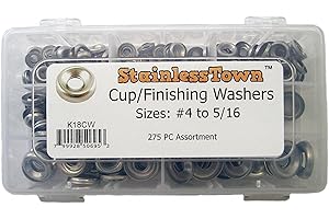 STAINLESS TOWN Stainless Steel Cup/Finishing Washer Assortment by StainlessTown