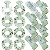 Featch Bridesmaid Proposal Gifts 8pcs Hair Claw Clips & 8pcs Satin Hair Ties Scrunchies Bachelorette Party Bridal Shower Present Good ideas Gift for Wedding Party Favors White&Sage Green