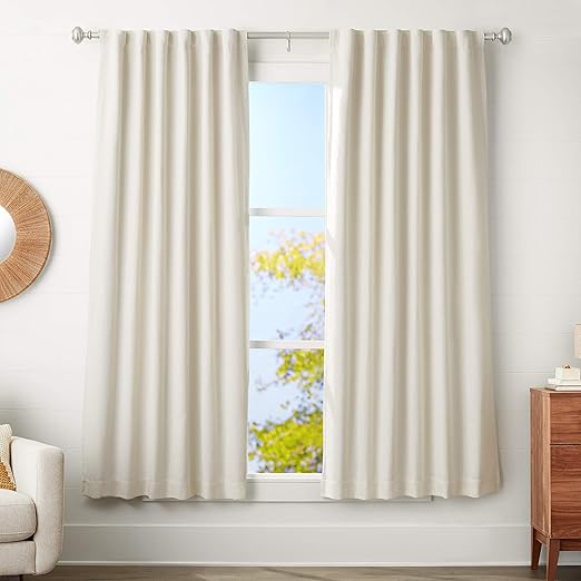 Amazon Com Amazonbasics 1 25 Inch Curtain Rod With Knob Finials