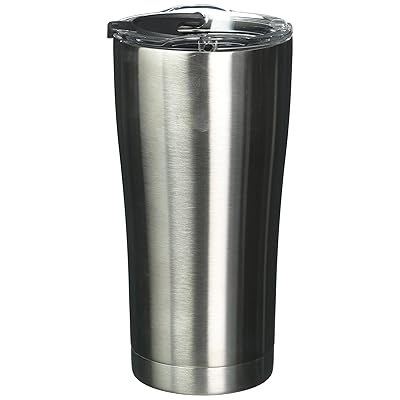 Tervis Тот баспайтын тот баспайтын болаттан жасалған мылжың, таза және қара Hammer Lid 20oz, Silver