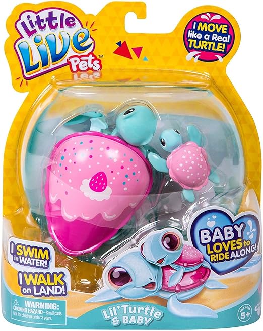 Little Live Pets Lil' Turtle & Baby Treats The Sweet Turtle & Baby