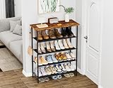 HOMIDEC 5-Tier Shoe Rack with Wooden Top Storage Organizer 15-20 Pairs view 7