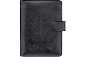 WALNEW RFID Blocking Passport Holder Travel Wallet Cover Case