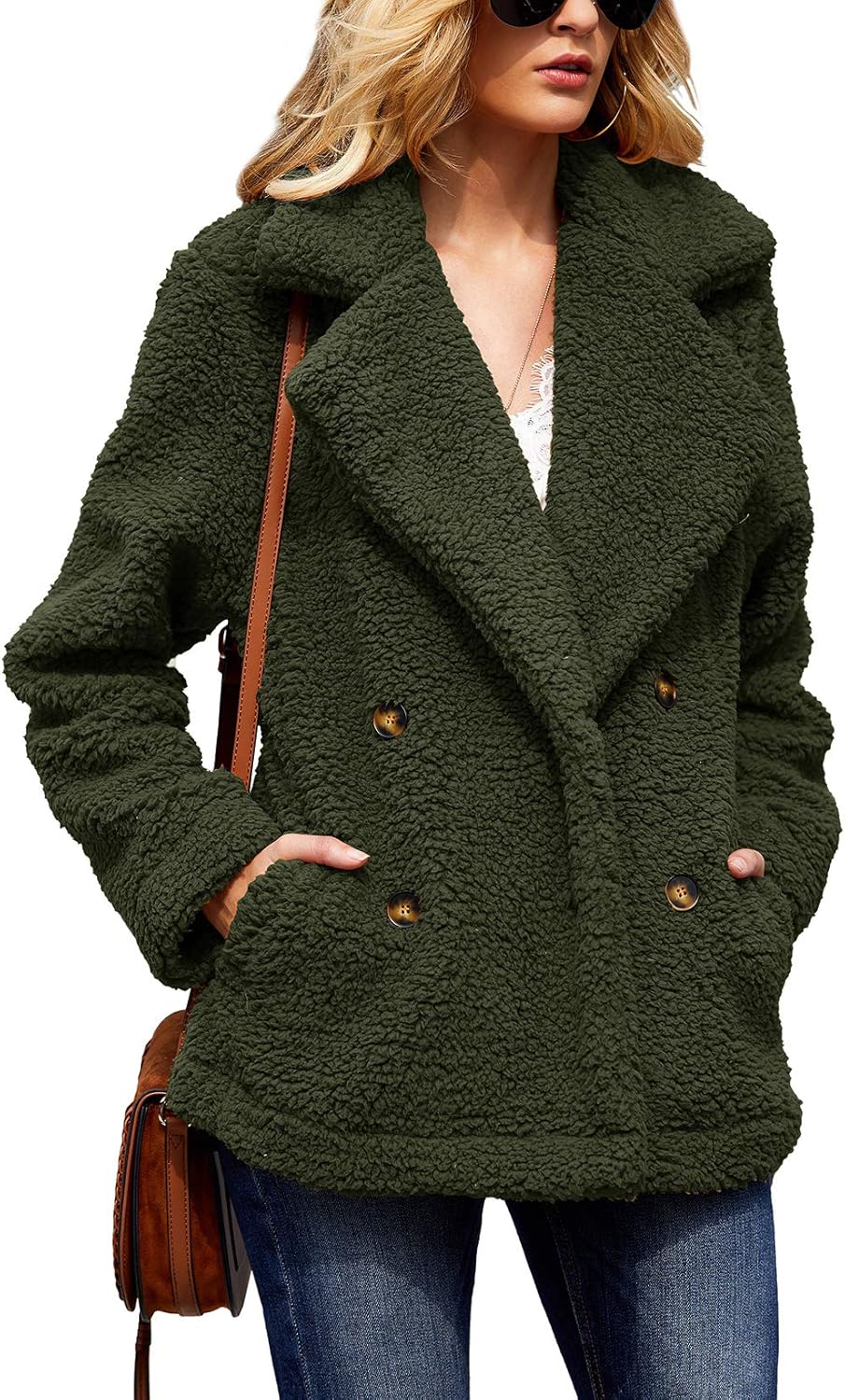 camp fleece sherpa cardigan