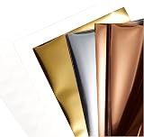 Cricut 2008716 Foil Transfer Sheets Sampler 24 ct Metallic Gold Silver Rose Gold view 2