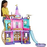 Mattel Disney Princess Toys, Ultimate Castle 4 Ft Tall with Lights & Sounds, 3 Levels, 10 Play Areas and 25+ Furniture & Pieces, Inspired by Disney Movies