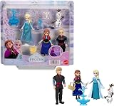 Mattel Disney Frozen Anna Elsa Kristoff Olaf Set of 4 Small Dolls view 1