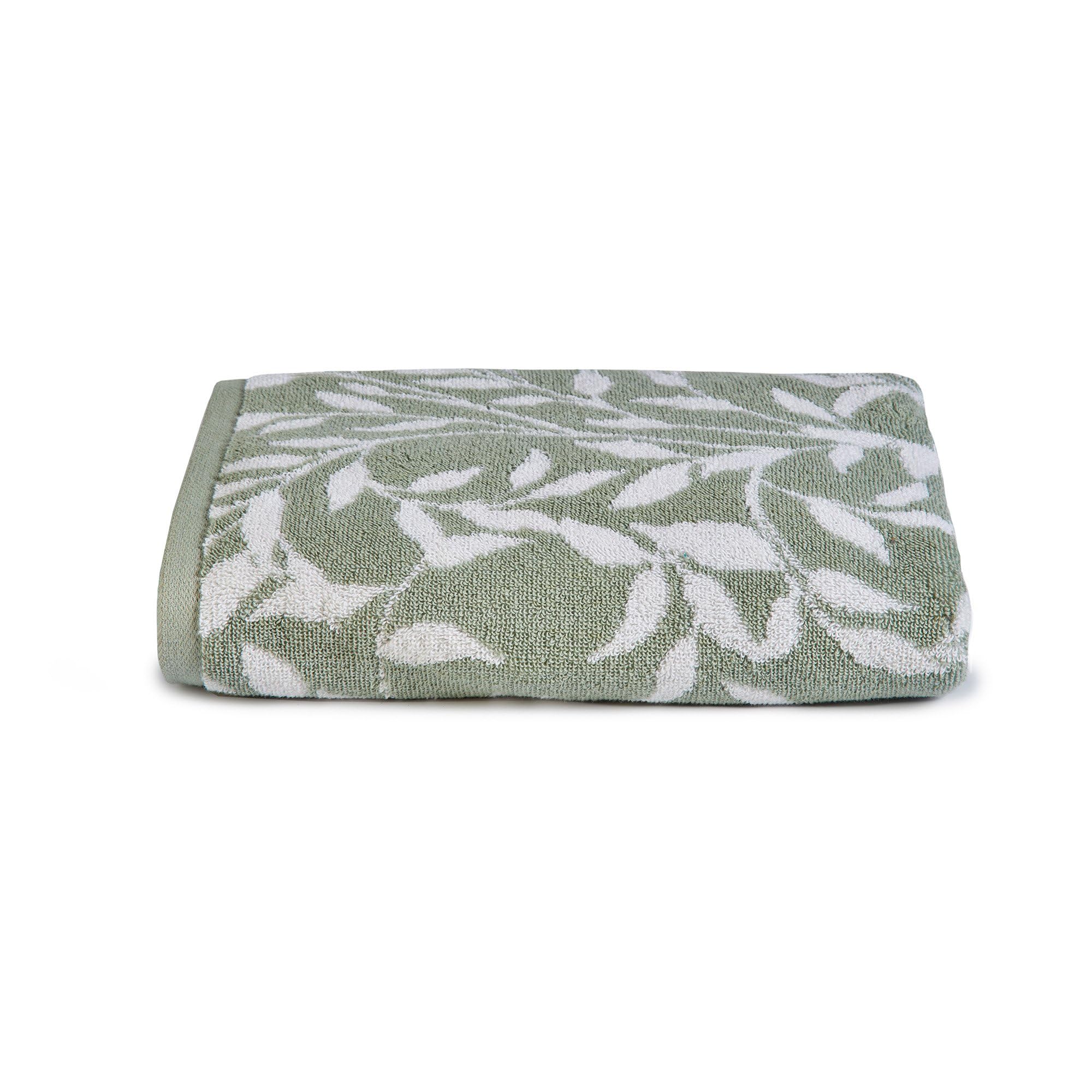 Dreams & Drapes Bathroom - Sandringham - 100% Cotton Bath Towel - 70 x 130cm in Sage, (SGWSEUXPZD)