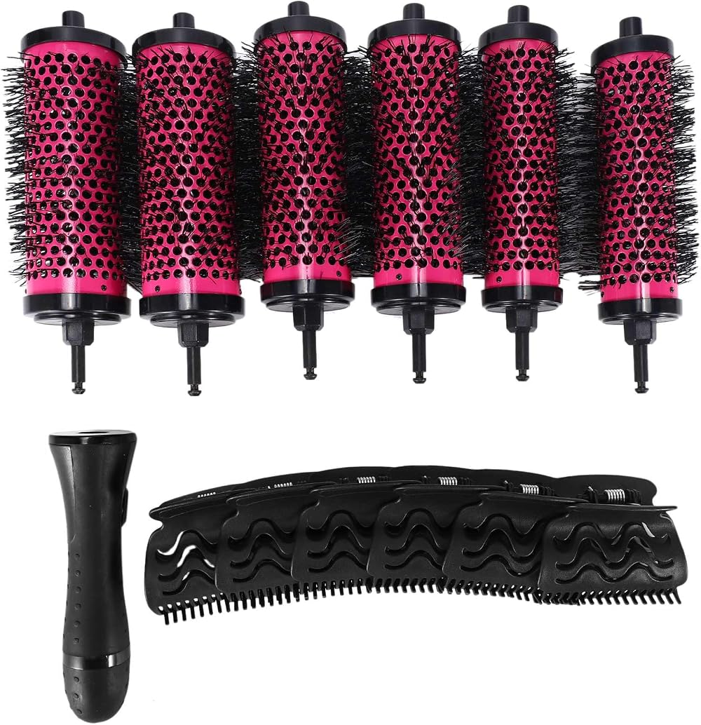 Liseng Ceramic Ionic Round Hair Brush Set 35mm 40mm 45mm Styling Curling Blow
