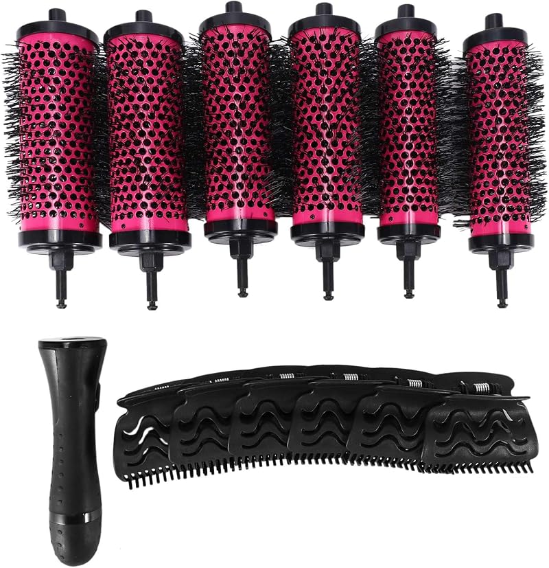 Liseng Ceramic Ionic Round Hair Brush Set 35mm 40mm 45mm Styling Curling Blow