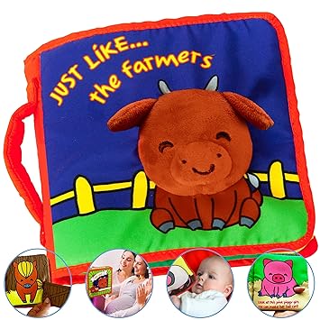 OUR BEST SOFT BOOK for BABIES Fabric Activity Crinkle Cloth Books