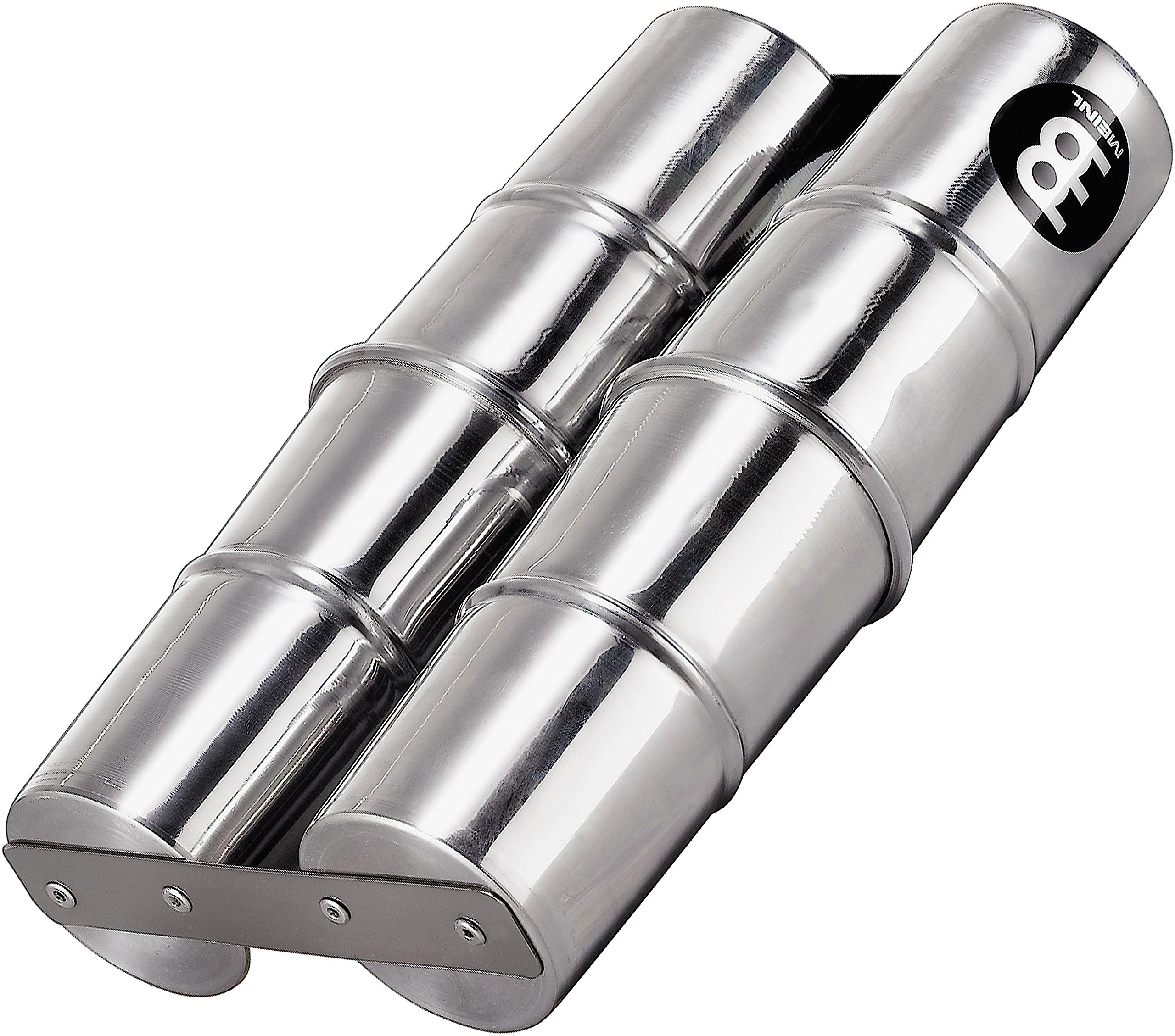 Meinl Percussion Aluminum Samba Shaker - Medium-Large Musical Instrument with warm Sound - Double - Aluminum, Silver (SSH2-M)