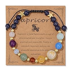 Vinswet Capricorn Zodiac Bracelets for Women Men,12