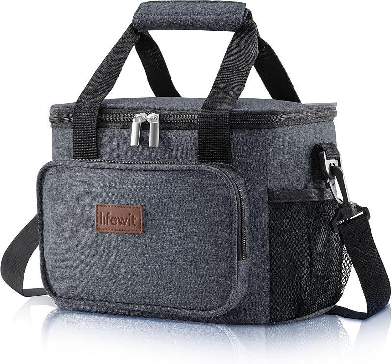 Lifewit Lunch Bag 9L Insulated Cooler 12 Can Dark Grey