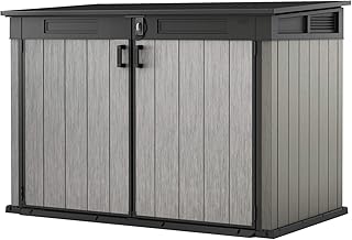 Koll Living Garden Mülltonnenboxen von 848- bis 2020 Liter wählbar - aus Wetter- & UV-festem Kunststoff - mit Gasdruckfedern und Belüftungsystem (Typ 8-2020 Liter - grau)