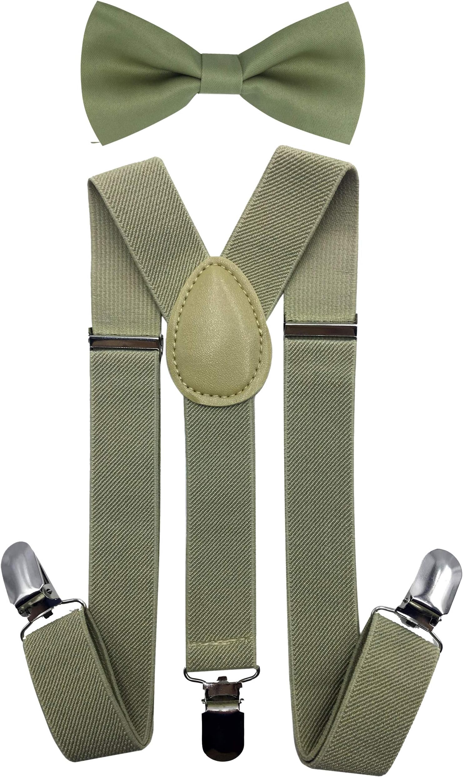 Consumable Depot Kids, Toddlers Suspender and Bow Tie Set, Adjustable Set and Colors for Boys and Girls