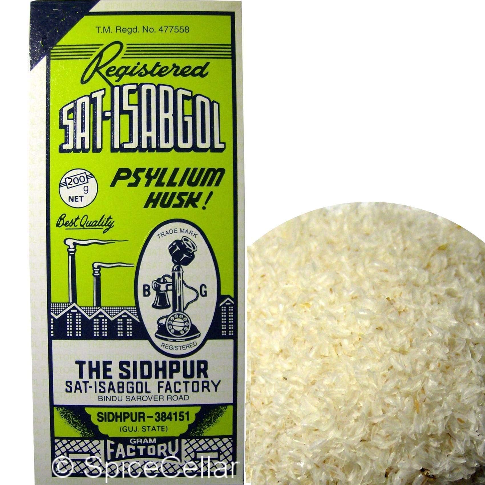 Sat-Isabgol (Psyllium husk)Natural Laxative - Great Remedy for Constipation, Diarrhoea & Weight Loss-200g