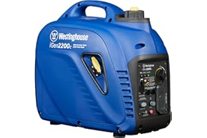 Westinghouse Outdoor Power Equipment 2200 Peak Watt Super Quiet & Lightweight Portable Inverter Generator, Gas Powered, CO Sensor, Parallel Capable, Long Run Time