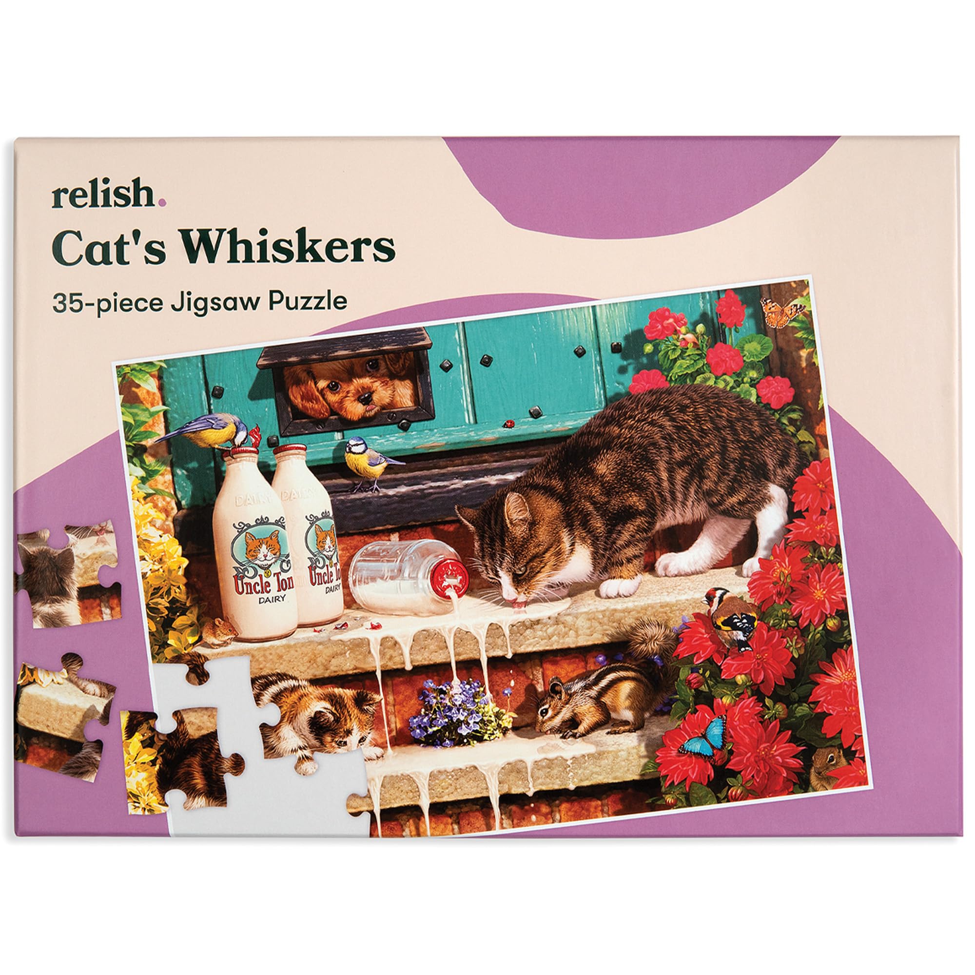 Relish - Dementia Jigsaw Puzzles for Adults, 35 Piece Cat's Whiskers Puzzle - Activities & Gifts for Elderly People with Alzheimer's