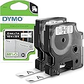 DYMO D1 Labels for LabelManager Label Makers, Black Print on White, 1/2-Inch x 23-Foot Rolls, Self-Adhesive, 2 Count
