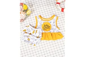 2 Pieces Toddler Girl Swimsuits Infant Baby Girl Bathing Suit Set Swimwear Summer Beach Outfit LCC2508-M