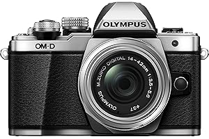 Olympus OM-D E-M10 Mark II, Mirrorless Digital Camera with 14-42mm, R Lens, Silver