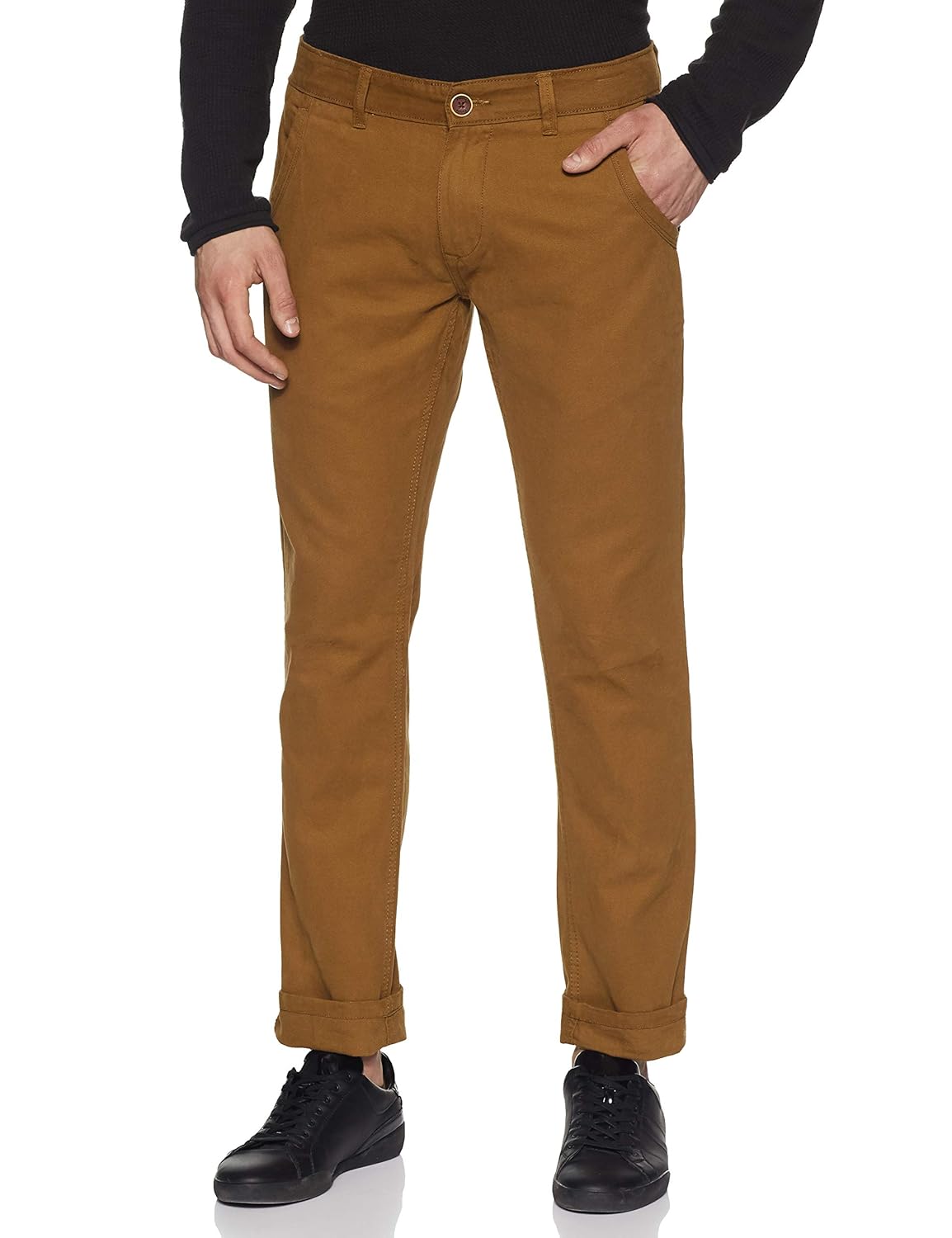 Buy People Men's Casual Trousers (8907496561287_PMWCB48CR517621_32W x