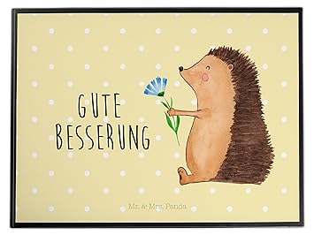 Mr Mrs Panda Schreibtischunterlage Igel Mit Blume Igel