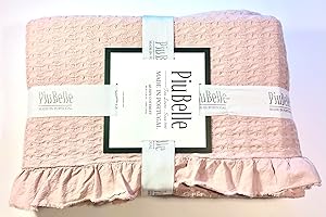 HOME GOODS Piubelle Piu Belle Portugal 100% Cotton-Hotel Luxury Matelasse All Season, Lightweight Quilt Coverlet Bedspread Textured Raised Patterns (Queen (U.S. Standard), Rosana), White