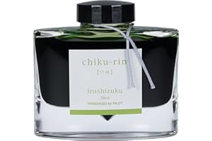 PILOT Iroshizuku Bottled Fountain Pen Ink, Chiku-rin, Bamboo Forest (Light Green) 50ml Bottle (69222)
