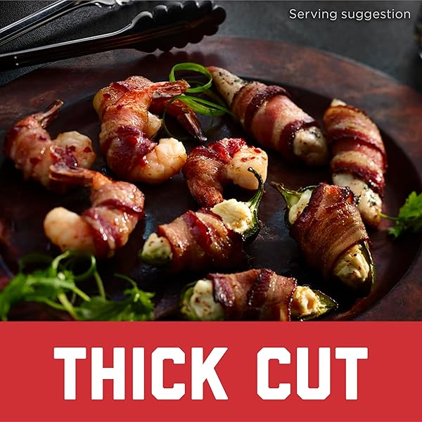 HORMEL BLACK LABEL FULLY COOKED BACON – THICK BACON SNACKS FOR BREAKFAST, 10.5 OUNCE (PACK OF 1)