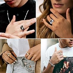 FindChic Customized Signet Photo Rings Round Chunky