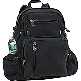 Rothco Jumbo Vintage Canvas Backpack (Black)