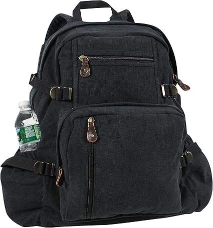 rothco vintage canvas compact backpack